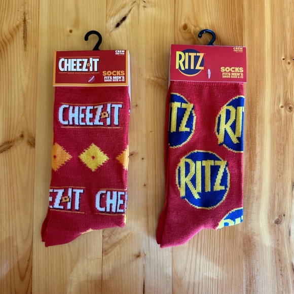 Other - Cheez it and Ritz cracker sock bundle NWT